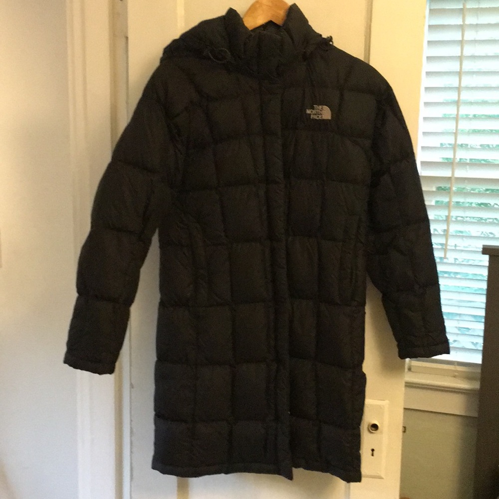 Black North Face Puffer Trench